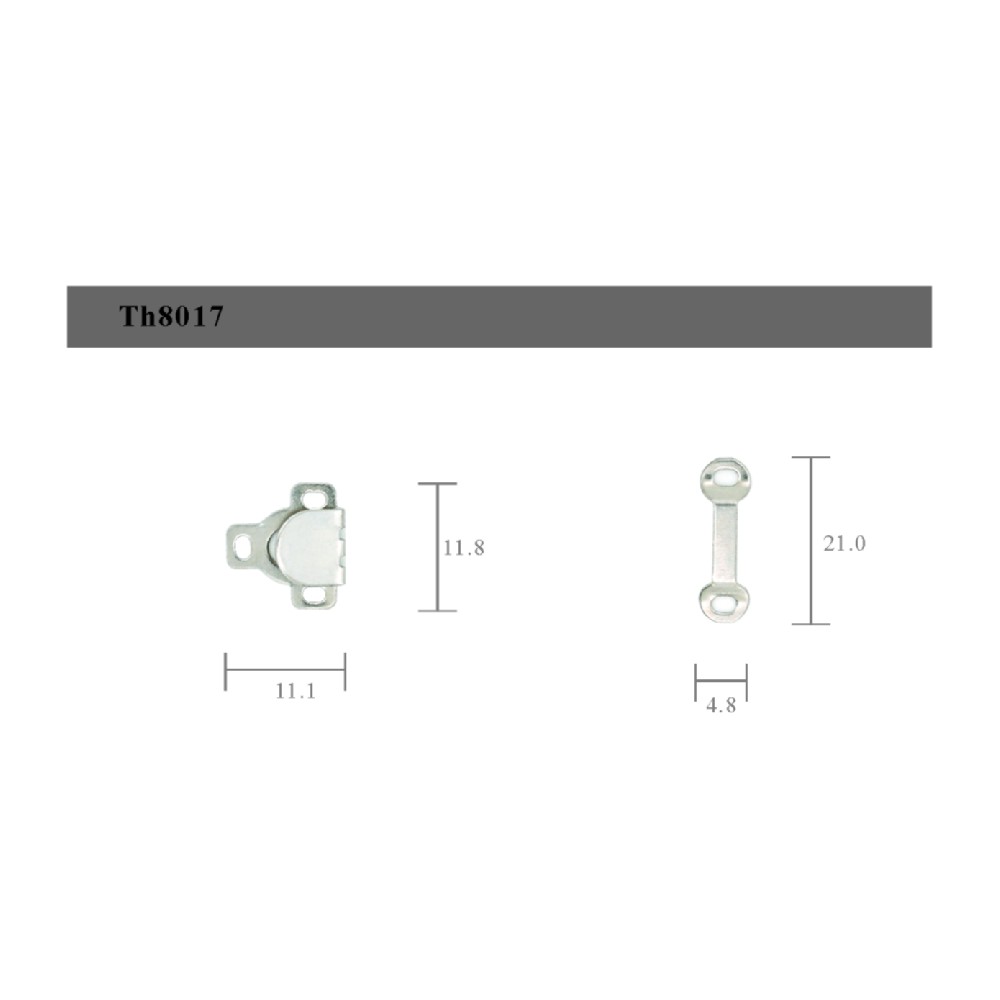 TH8017   Two Parts Sew On Hook and Bar