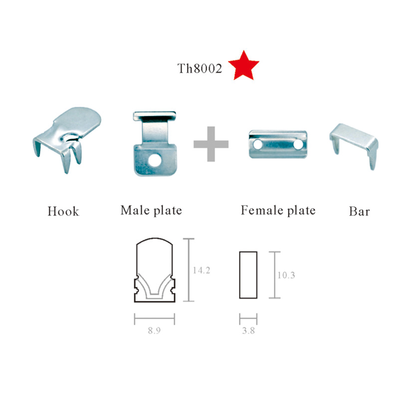 TH8002 4 Prongs Hook and Bar