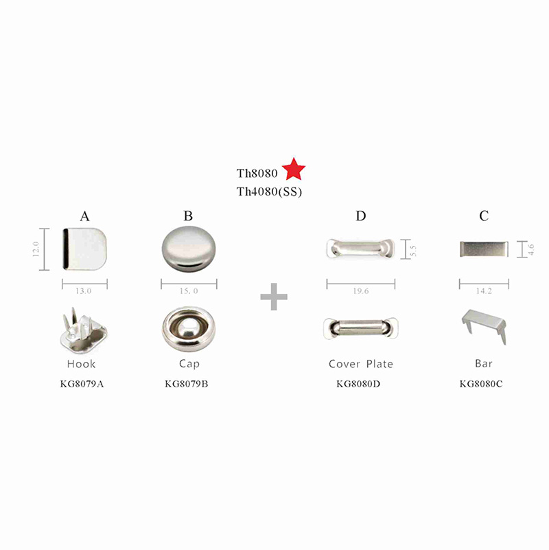 TH8080 Brass Capped Hook and Bar