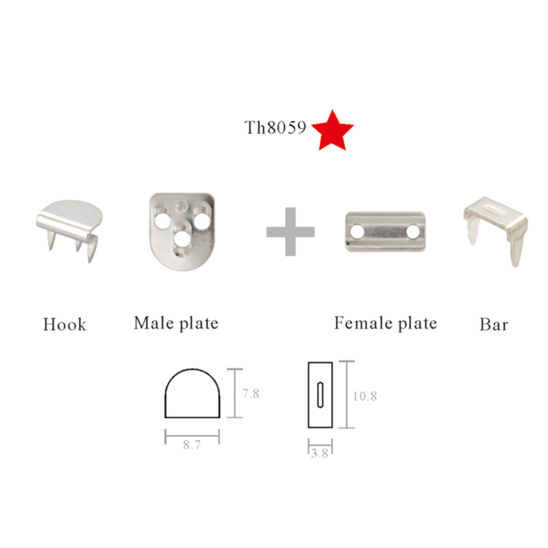 TH8059 3 Legs Small size  Hook and Bar For Kid's wear And Women's Wear