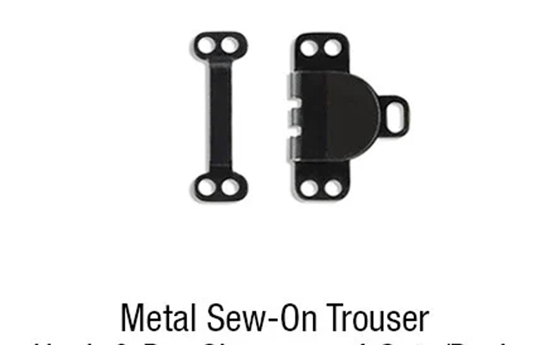 HOOK AND BAR CLOSURES FOR PANTS, SKIRTS, AND MORE.